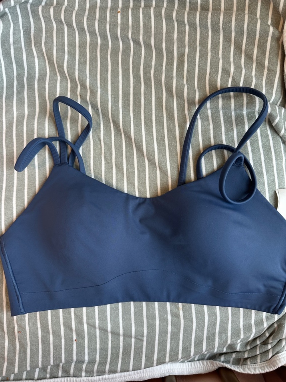 lululemon athletica navy blue sports bra